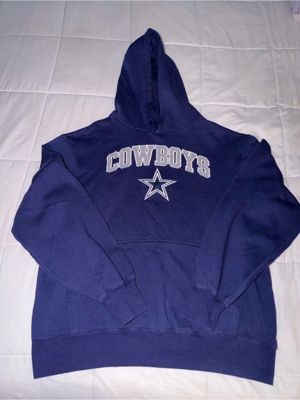 Dallas Cowboys Navy Pullover Hoodie - Large